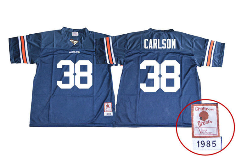 Youth Auburn Tigers #38 Daniel Carlson 1985 Throwback Navy College Stitched Football Jersey